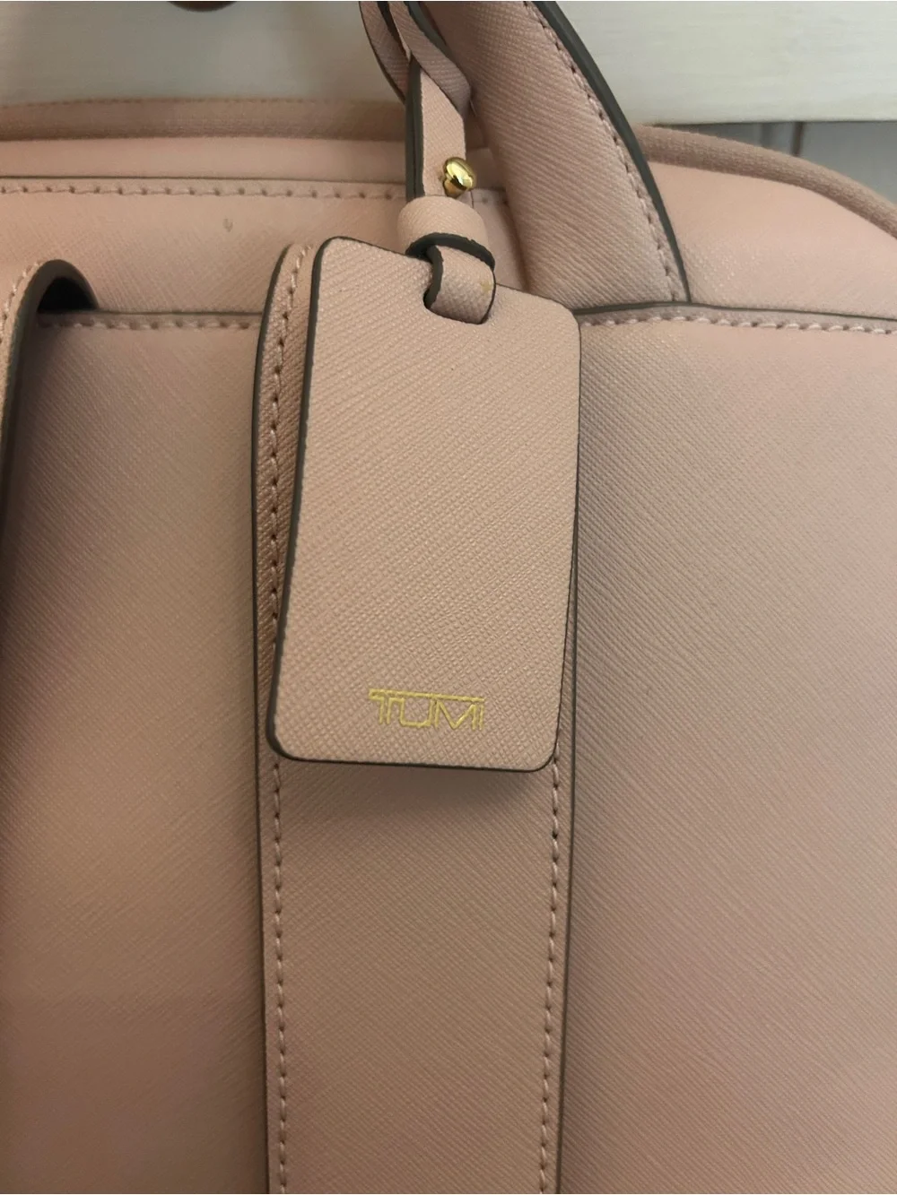 Tumi Varek Hudson Leather Backpack In Blush